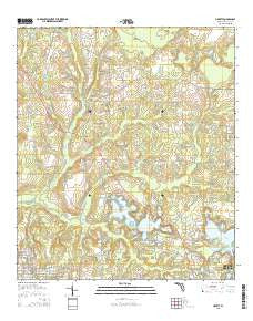 Liberty Florida Current topographic map, 1:24000 scale, 7.5 X 7.5 Minute, Year 2015