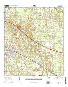 Live Oak East Florida Current topographic map, 1:24000 scale, 7.5 X 7.5 Minute, Year 2015