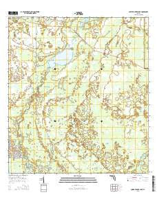 Lower Myakka Lake Florida Current topographic map, 1:24000 scale, 7.5 X 7.5 Minute, Year 2015