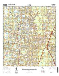 Lutz Florida Current topographic map, 1:24000 scale, 7.5 X 7.5 Minute, Year 2015