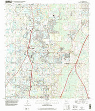 Lutz Florida Historical topographic map, 1:24000 scale, 7.5 X 7.5 Minute, Year 1999