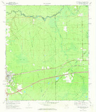 Macclenny East Florida Historical topographic map, 1:24000 scale, 7.5 X 7.5 Minute, Year 1972