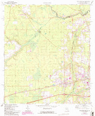 Macclenny West Florida Historical topographic map, 1:24000 scale, 7.5 X 7.5 Minute, Year 1972