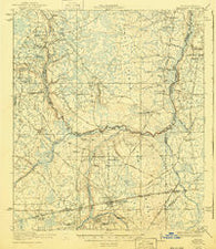 Macclenny Florida Historical topographic map, 1:62500 scale, 15 X 15 Minute, Year 1918