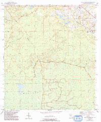 Mallory Swamp NE Florida Historical topographic map, 1:24000 scale, 7.5 X 7.5 Minute, Year 1954