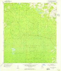 Mallory Swamp NE Florida Historical topographic map, 1:24000 scale, 7.5 X 7.5 Minute, Year 1954