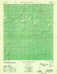 Mallory Swamp NW Florida Historical topographic map, 1:25000 scale, 7.5 X 7.5 Minute, Year 1956