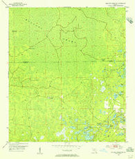 Mallory Swamp SE Florida Historical topographic map, 1:24000 scale, 7.5 X 7.5 Minute, Year 1954