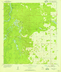 Manatee Springs Florida Historical topographic map, 1:24000 scale, 7.5 X 7.5 Minute, Year 1954