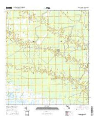 Manlin Hammock Florida Current topographic map, 1:24000 scale, 7.5 X 7.5 Minute, Year 2015