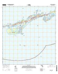 Marathon Florida Current topographic map, 1:24000 scale, 7.5 X 7.5 Minute, Year 2015
