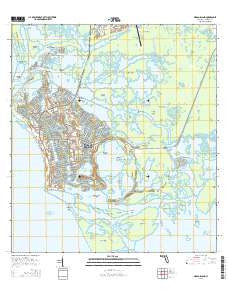 Marco Island Florida Current topographic map, 1:24000 scale, 7.5 X 7.5 Minute, Year 2015