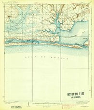 Mary Esther Florida Historical topographic map, 1:62500 scale, 15 X 15 Minute, Year 1938