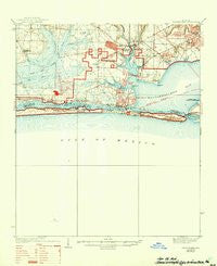 Mary Esther Florida Historical topographic map, 1:62500 scale, 15 X 15 Minute, Year 1938