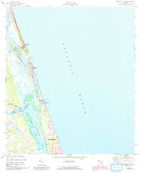 Matanzas Inlet Florida Historical topographic map, 1:24000 scale, 7.5 X 7.5 Minute, Year 1956