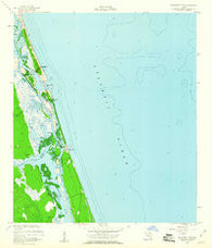 Matanzas Inlet Florida Historical topographic map, 1:24000 scale, 7.5 X 7.5 Minute, Year 1956