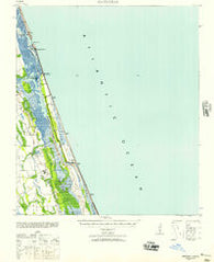 Matanzas Florida Historical topographic map, 1:62500 scale, 15 X 15 Minute, Year 1943