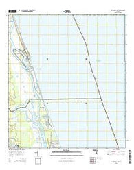 Matanzas Inlet Florida Current topographic map, 1:24000 scale, 7.5 X 7.5 Minute, Year 2015