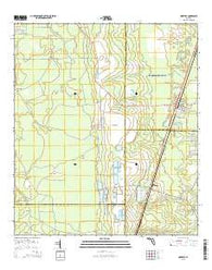 Maxville Florida Current topographic map, 1:24000 scale, 7.5 X 7.5 Minute, Year 2015
