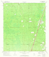 Maxville Florida Historical topographic map, 1:24000 scale, 7.5 X 7.5 Minute, Year 1970
