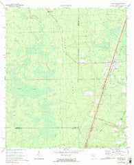 Maxville Florida Historical topographic map, 1:24000 scale, 7.5 X 7.5 Minute, Year 1970