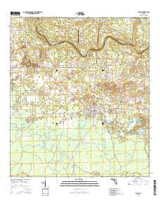 Mayo Florida Current topographic map, 1:24000 scale, 7.5 X 7.5 Minute, Year 2015