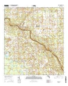 Mayo SE Florida Current topographic map, 1:24000 scale, 7.5 X 7.5 Minute, Year 2015