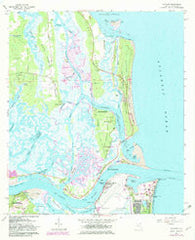 Mayport Florida Historical topographic map, 1:24000 scale, 7.5 X 7.5 Minute, Year 1964