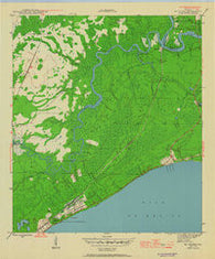 Mc Intyre Florida Historical topographic map, 1:24000 scale, 7.5 X 7.5 Minute, Year 1945