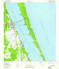 Melbourne East Florida Historical topographic map, 1:24000 scale, 7.5 X 7.5 Minute, Year 1949