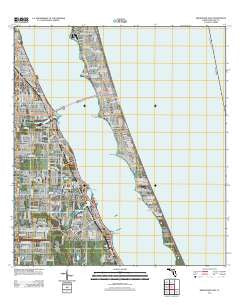 Melbourne East Florida Historical topographic map, 1:24000 scale, 7.5 X 7.5 Minute, Year 2012