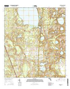 Melrose Florida Current topographic map, 1:24000 scale, 7.5 X 7.5 Minute, Year 2015