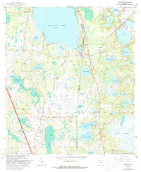 Melrose Florida Historical topographic map, 1:24000 scale, 7.5 X 7.5 Minute, Year 1966