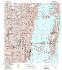 Miami Florida Historical topographic map, 1:24000 scale, 7.5 X 7.5 Minute, Year 1988