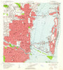 Miami Florida Historical topographic map, 1:24000 scale, 7.5 X 7.5 Minute, Year 1950