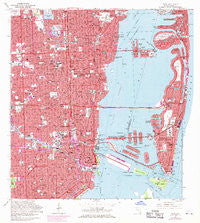 Miami Florida Historical topographic map, 1:24000 scale, 7.5 X 7.5 Minute, Year 1962