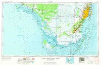 Miami Florida Historical topographic map, 1:250000 scale, 1 X 2 Degree, Year 1956