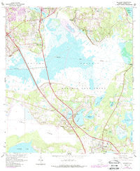 Micanopy Florida Historical topographic map, 1:24000 scale, 7.5 X 7.5 Minute, Year 1966