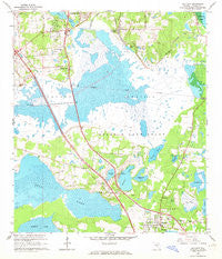 Micanopy Florida Historical topographic map, 1:24000 scale, 7.5 X 7.5 Minute, Year 1966