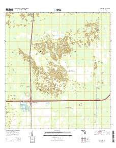 Miles City Florida Current topographic map, 1:24000 scale, 7.5 X 7.5 Minute, Year 2015