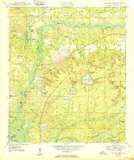 Millers Ferry Florida Historical topographic map, 1:24000 scale, 7.5 X 7.5 Minute, Year 1950