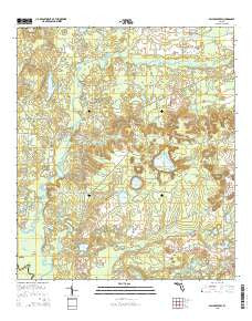 Millers Ferry Florida Current topographic map, 1:24000 scale, 7.5 X 7.5 Minute, Year 2015