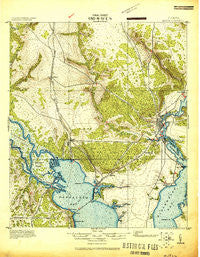 Milton Florida Historical topographic map, 1:62500 scale, 15 X 15 Minute, Year 1920