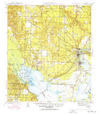 Milton Florida Historical topographic map, 1:62500 scale, 15 X 15 Minute, Year 1941