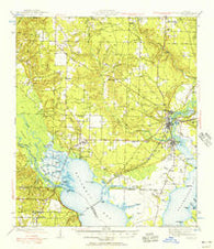 Milton Florida Historical topographic map, 1:62500 scale, 15 X 15 Minute, Year 1941