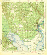 Milton Florida Historical topographic map, 1:62500 scale, 15 X 15 Minute, Year 1943