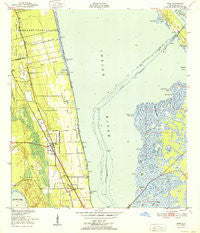 Mims Florida Historical topographic map, 1:24000 scale, 7.5 X 7.5 Minute, Year 1952
