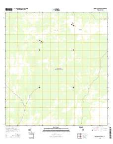 Monroe Station NE Florida Current topographic map, 1:24000 scale, 7.5 X 7.5 Minute, Year 2015