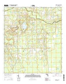 Monteocha Florida Current topographic map, 1:24000 scale, 7.5 X 7.5 Minute, Year 2015