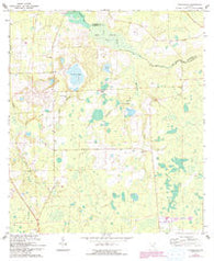 Monteocha Florida Historical topographic map, 1:24000 scale, 7.5 X 7.5 Minute, Year 1966